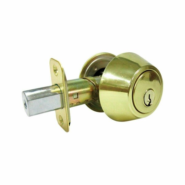 Muebles Para El Hogar Polished Brass Metal Double Cylinder Lock - ANSI Grade 3, 1.75 in. MU1676963